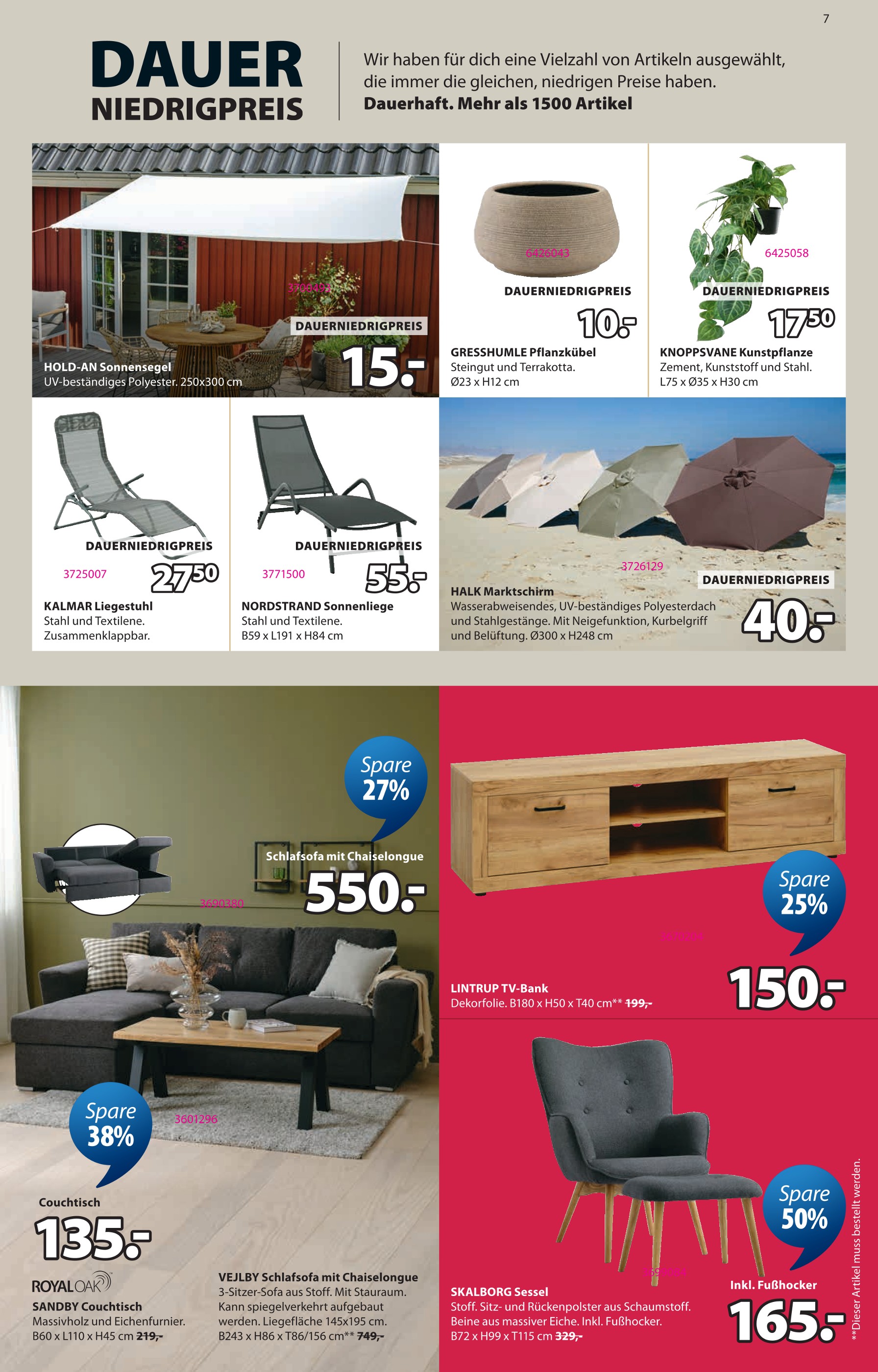 Sofa Angebot im aktuellen JYSK Prospekt auf Seite 8